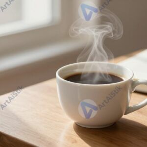 Чашка кофе на столе