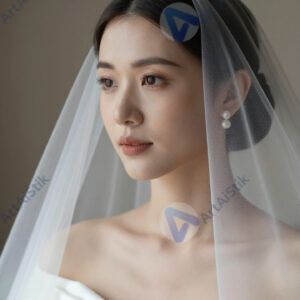 Портрет невесты в белом платье