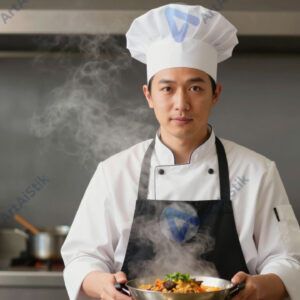 Портрет повара в колпаке