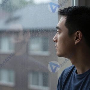 Портрет задумчивый у окна