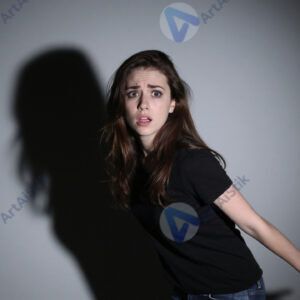 Женщина испуганный взгляд