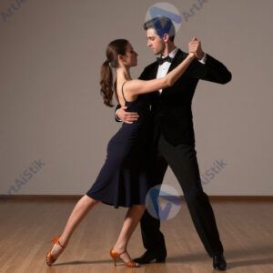 Пара танцует медленный танец