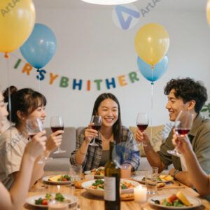 Друзья на домашней вечеринке