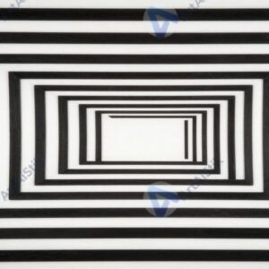 Многоуровневый узор из концентрических квадратов.