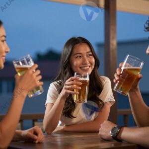 Трое друзей в баре