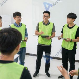 Команда на тимбилдинге