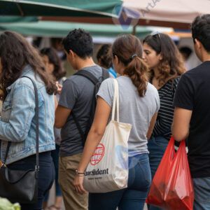 Очередь на рынке