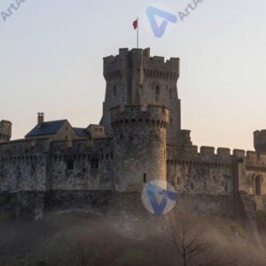 Средневековый замок на холме