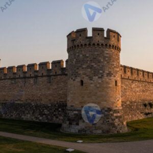 Крепостная стена с башнями