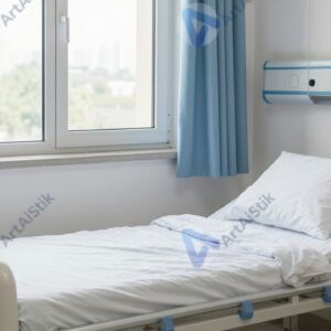 Больничная палата с одной кроватью и окном