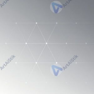 Градиентный фон с наложенной белой сеткой треугольников.