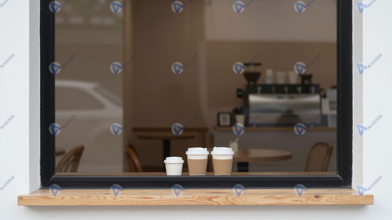 Кафе‑окошко с уличной выдачей кофе навынос. Кафе‑окошко с уличной выдачей кофе навынос.