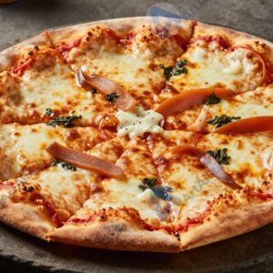 Пицца целиком на камне