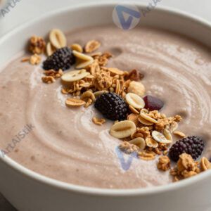 Смузи‑боул с густым напитком и гранолой сверху.