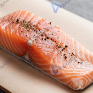 Филе лосося на бумаге