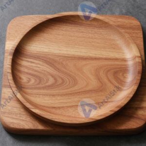 Деревянная доска вместо тарелки