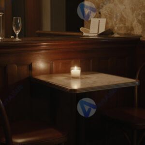 Небольшой столик возле барной стойки