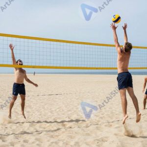 Волейболисты на пляже