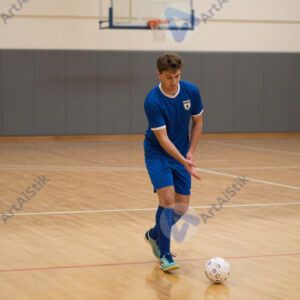 Команда по футзалу (мини‑футболу) на зале