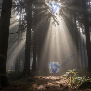 Лучи солнца в лесу