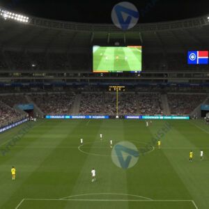 Табло со счётом и таймером во время матча.