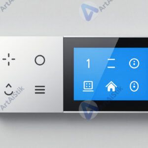 Настенная панель «умного дома» с иконками света