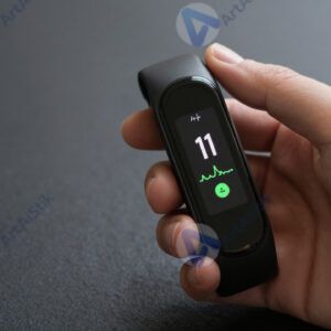 Смартфон с приложением фитнес‑трекера