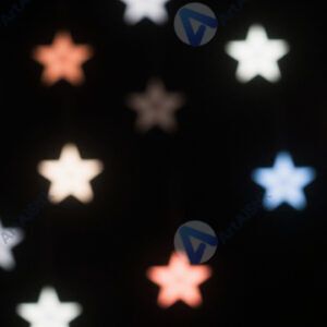 Bokeh‑огни в форме звёзд
