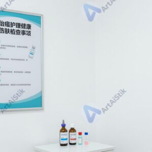 Кабинет вакцинации с постером о прививках на стене.