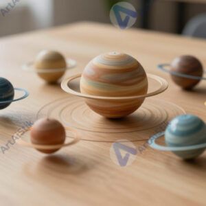 Макет солнечной системы на столе