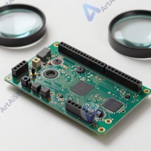 Печатная плата на столе