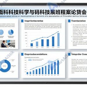 Стенд с постером научной конференции и графиками.