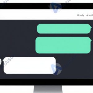 Интерфейс чат‑бота на мониторе