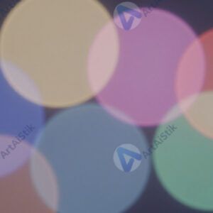 Крупные цветные круги bokeh