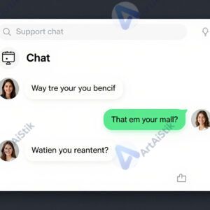 Интерфейс чат‑бота поддержки на сайте