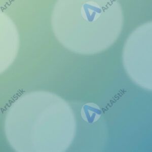 Абстрактный фон из зелёных и голубых кругов bokeh