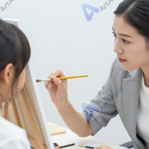 Учитель показывает ученику