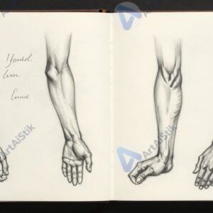 Наброски рук и ног в скетчбуке