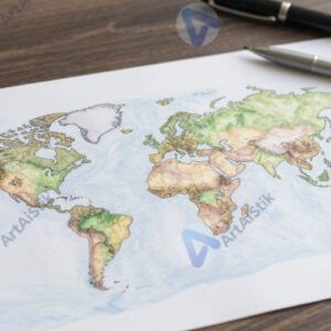 Стол с чернилами