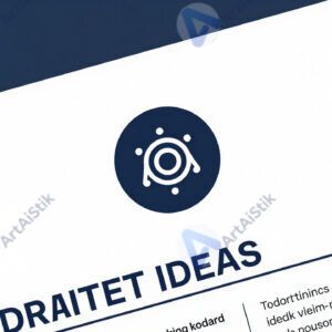 Лист с черновыми идеями логотипов и вариантами шрифта.