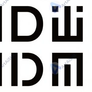 Крупные геометрические буквы