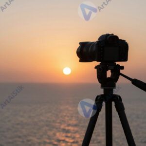 Фотоаппарат на штативе