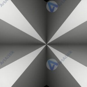 Зеркально отражённые треугольники создают симметричный узор.