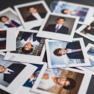 Кучка распечатанных фотографий разбросана по столу.