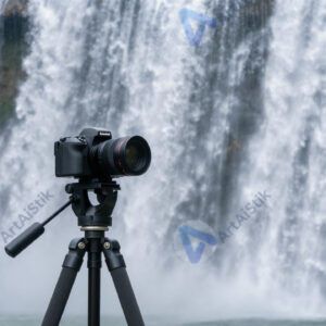 Природный пейзаж на экране камеры