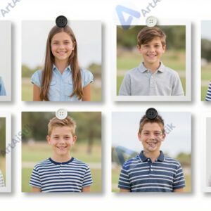 Коллаж из нескольких фотографий на стене