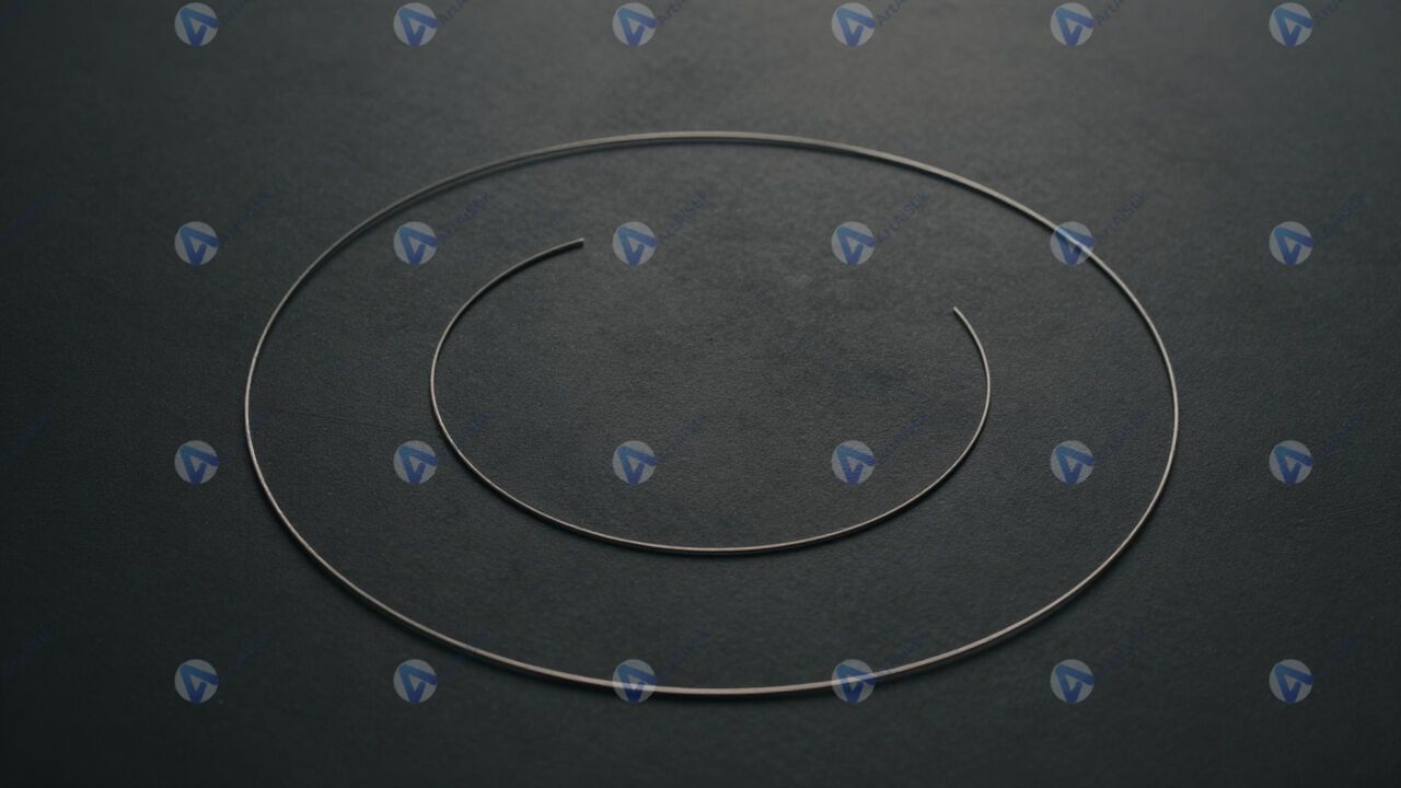 Тонкие круговые дуги разной длины вокруг общего центра. Тонкие круговые дуги разной длины вокруг общего центра.