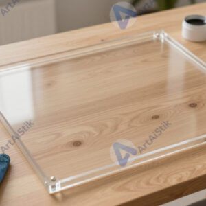 Стол с акриловой заливкой на холсте