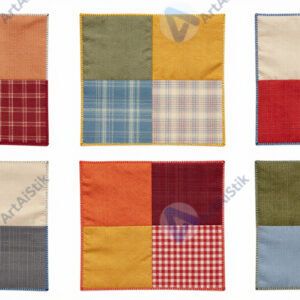 Набор выкроенных лоскутов для пэчворка