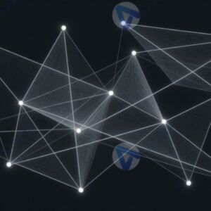 Соединённые линии образуют сеть треугольников и многоугольников.